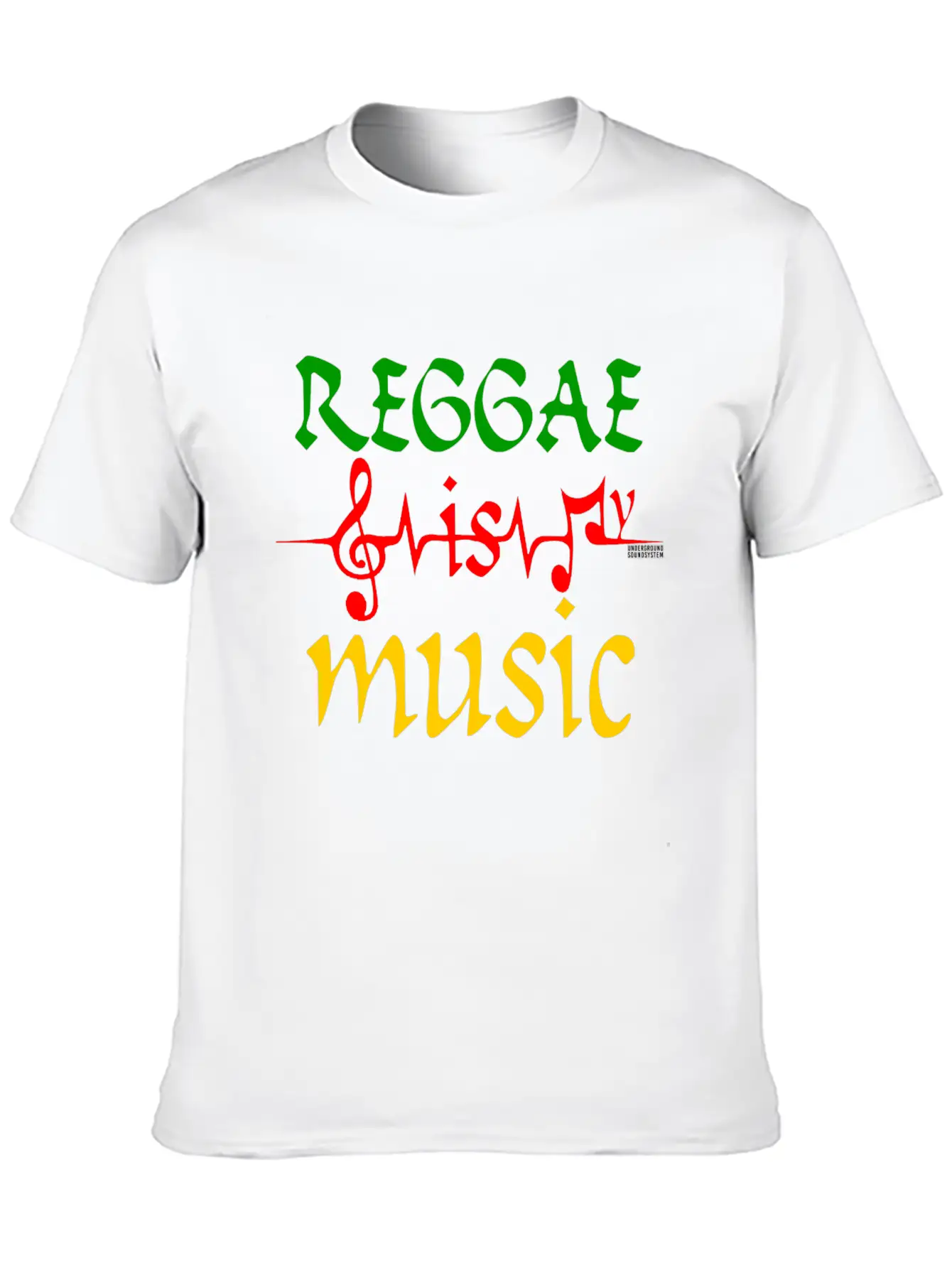 REGGAE IS MY MUSIC Breathable Soft Cotton T-Shirt – Timeless Casual Look