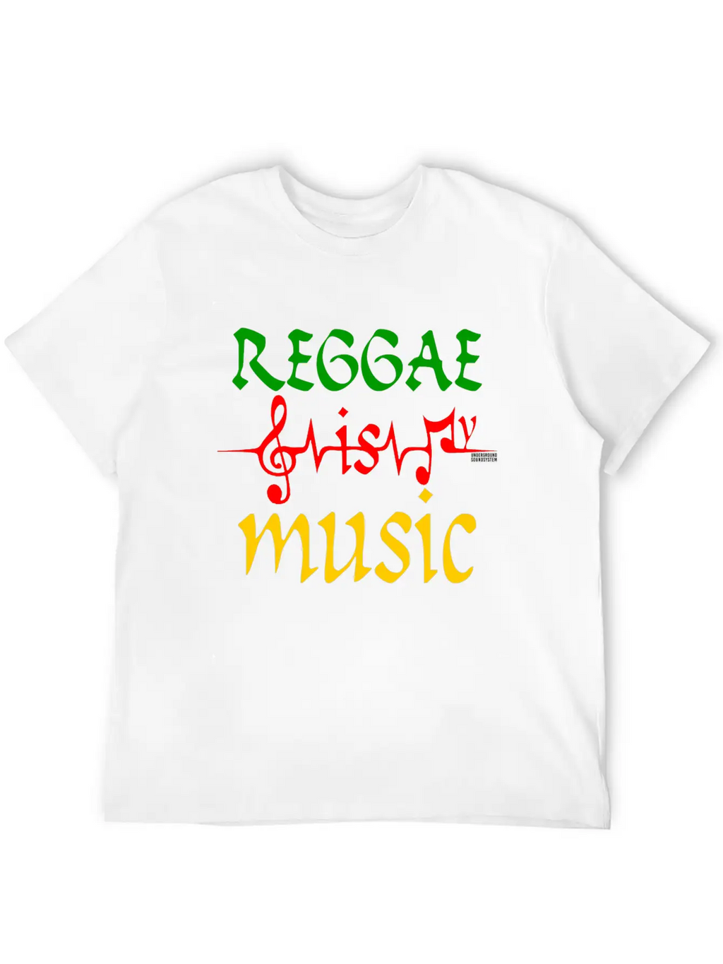 REGGAE IS MY MUSIC Breathable Soft Cotton T-Shirt – Timeless Casual Look