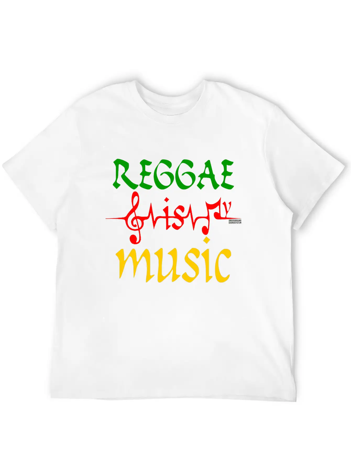 REGGAE IS MY MUSIC Breathable Soft Cotton T-Shirt – Timeless Casual Look