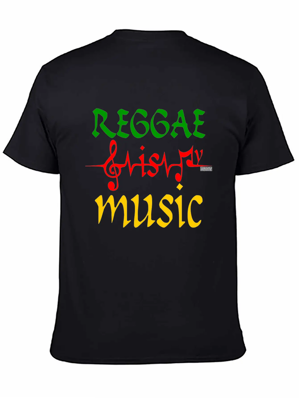 REGGAE IS MY MUSIC Breathable Soft Cotton T-Shirt – Timeless Casual Look