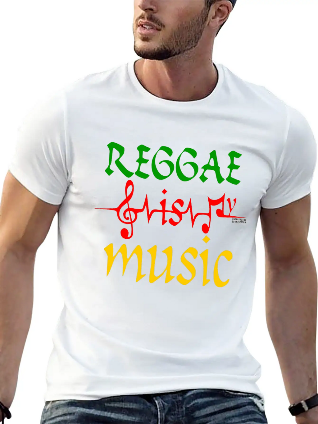 REGGAE IS MY MUSIC Breathable Soft Cotton T-Shirt – Timeless Casual Look