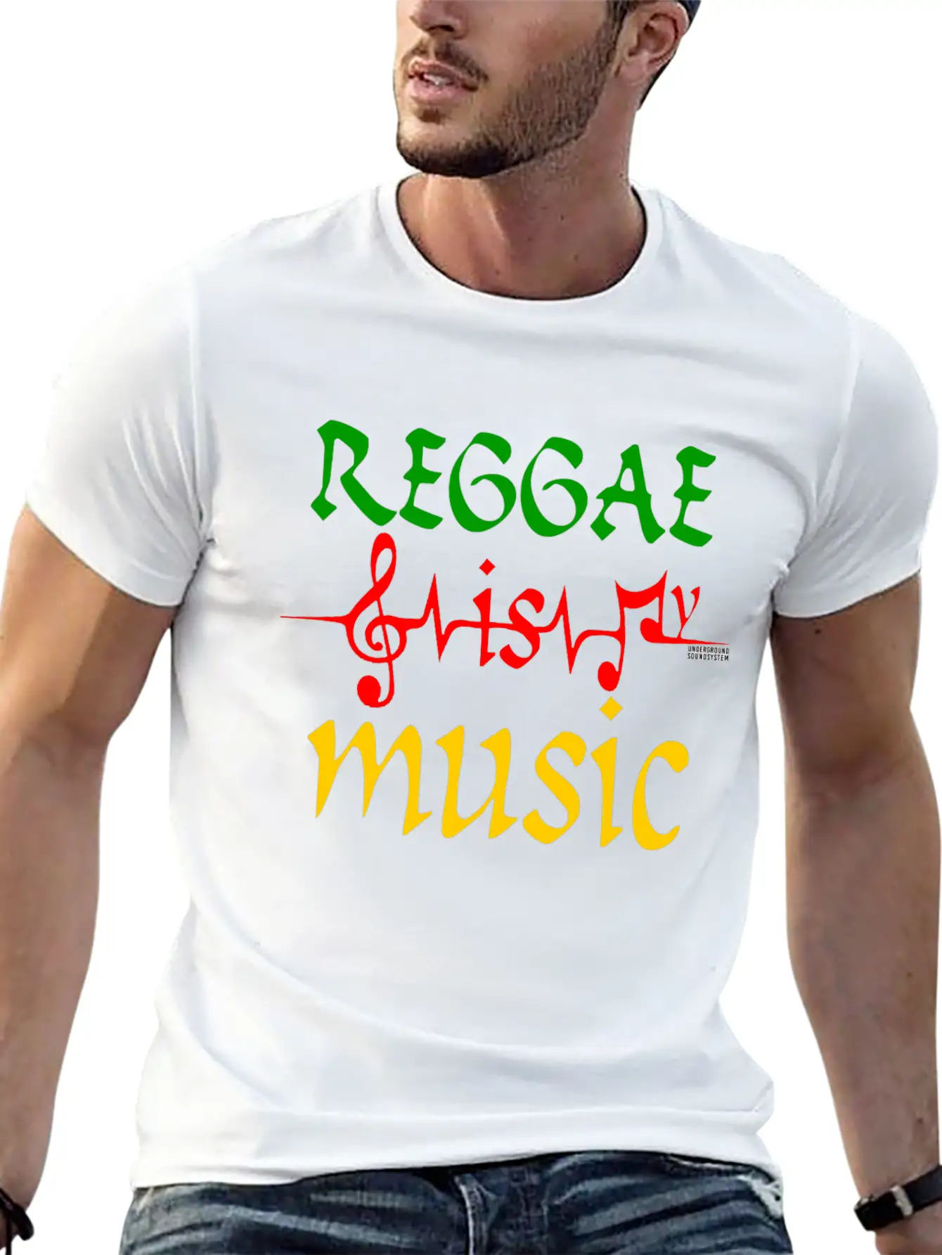 REGGAE IS MY MUSIC Breathable Soft Cotton T-Shirt – Timeless Casual Look