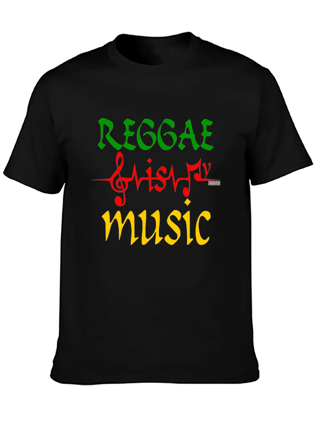 REGGAE IS MY MUSIC Breathable Soft Cotton T-Shirt – Timeless Casual Look