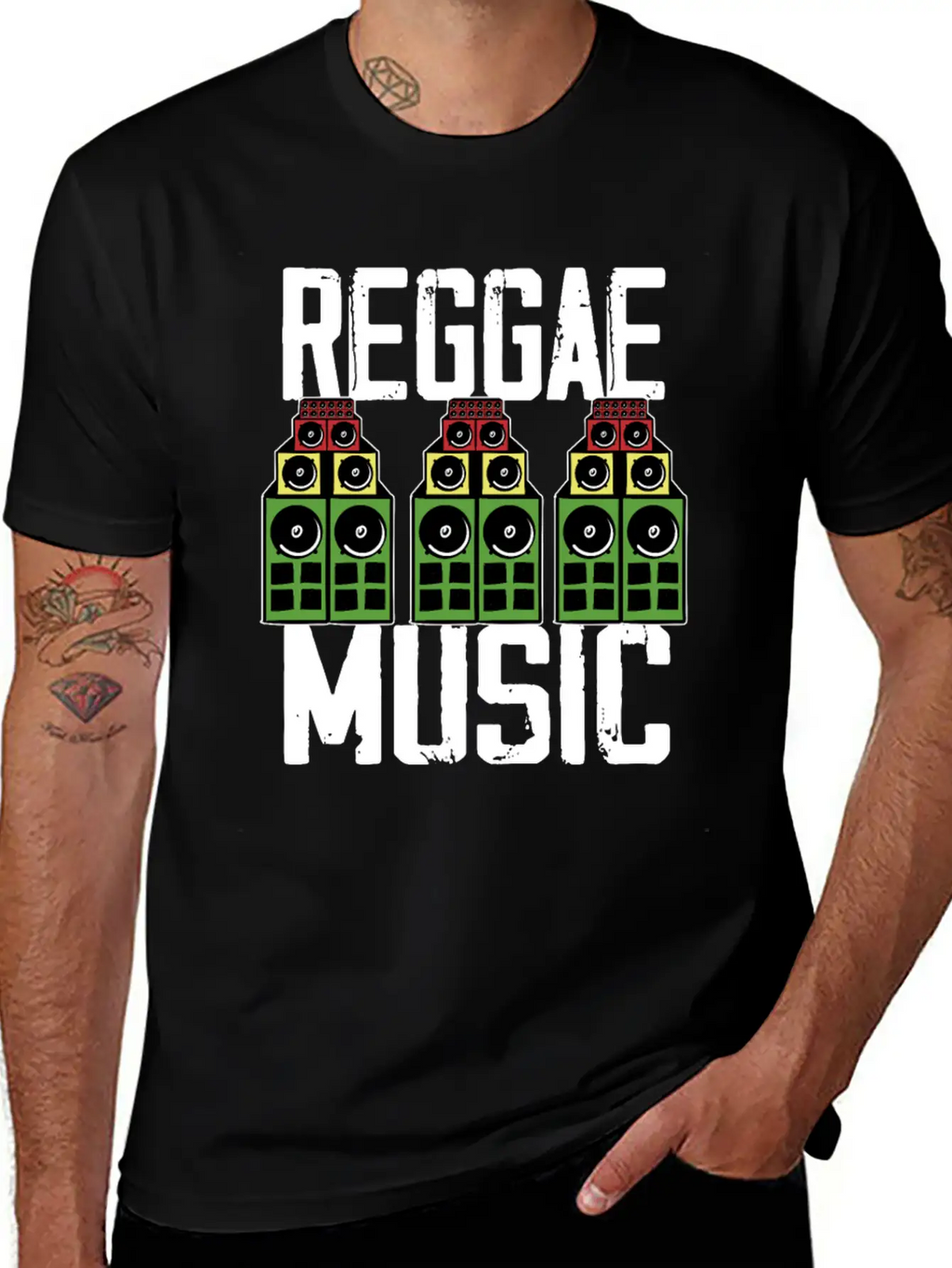 Reggae Music Jamaica Rasta Unisex Casual T-Shirt – Clean Design For Daily Comfort