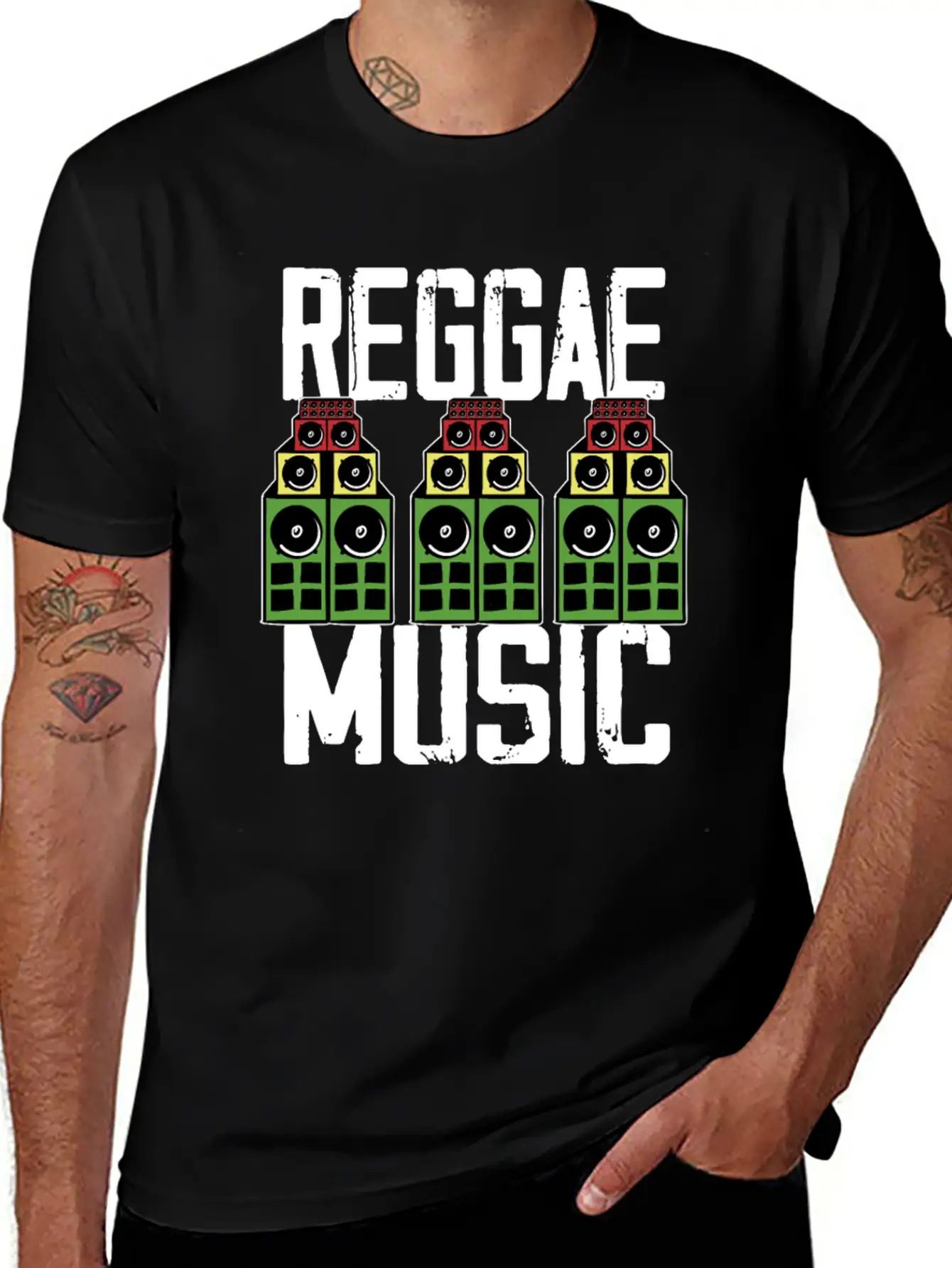 Reggae Music Jamaica Rasta Unisex Casual T-Shirt – Clean Design For Daily Comfort
