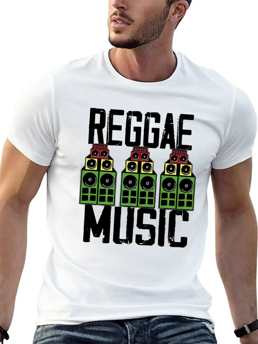 Reggae Music Jamaica Rasta Unisex Casual T-Shirt – Clean Design For Daily Comfort