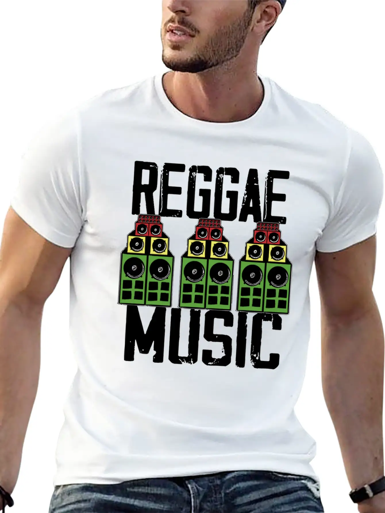 Reggae Music Jamaica Rasta Unisex Casual T-Shirt – Clean Design For Daily Comfort