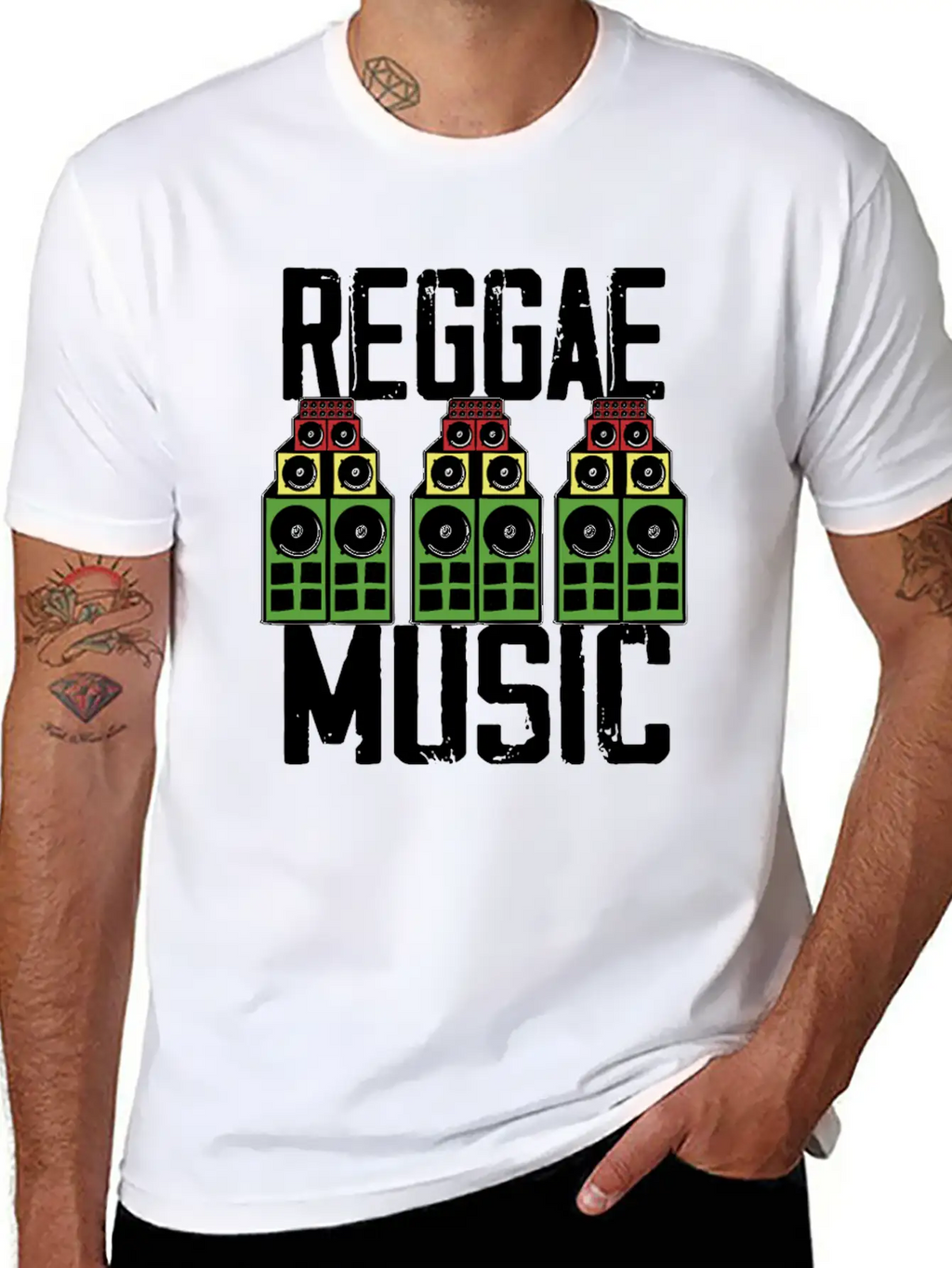Reggae Music Jamaica Rasta Unisex Casual T-Shirt – Clean Design For Daily Comfort