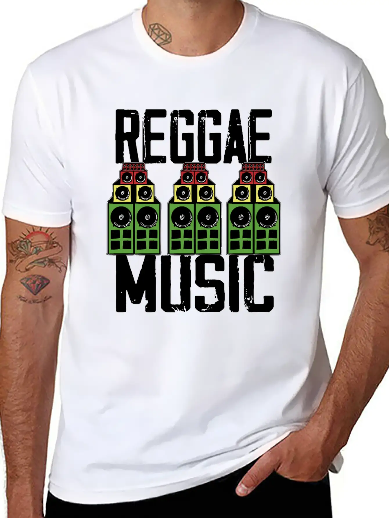 Reggae Music Jamaica Rasta Unisex Casual T-Shirt – Clean Design For Daily Comfort