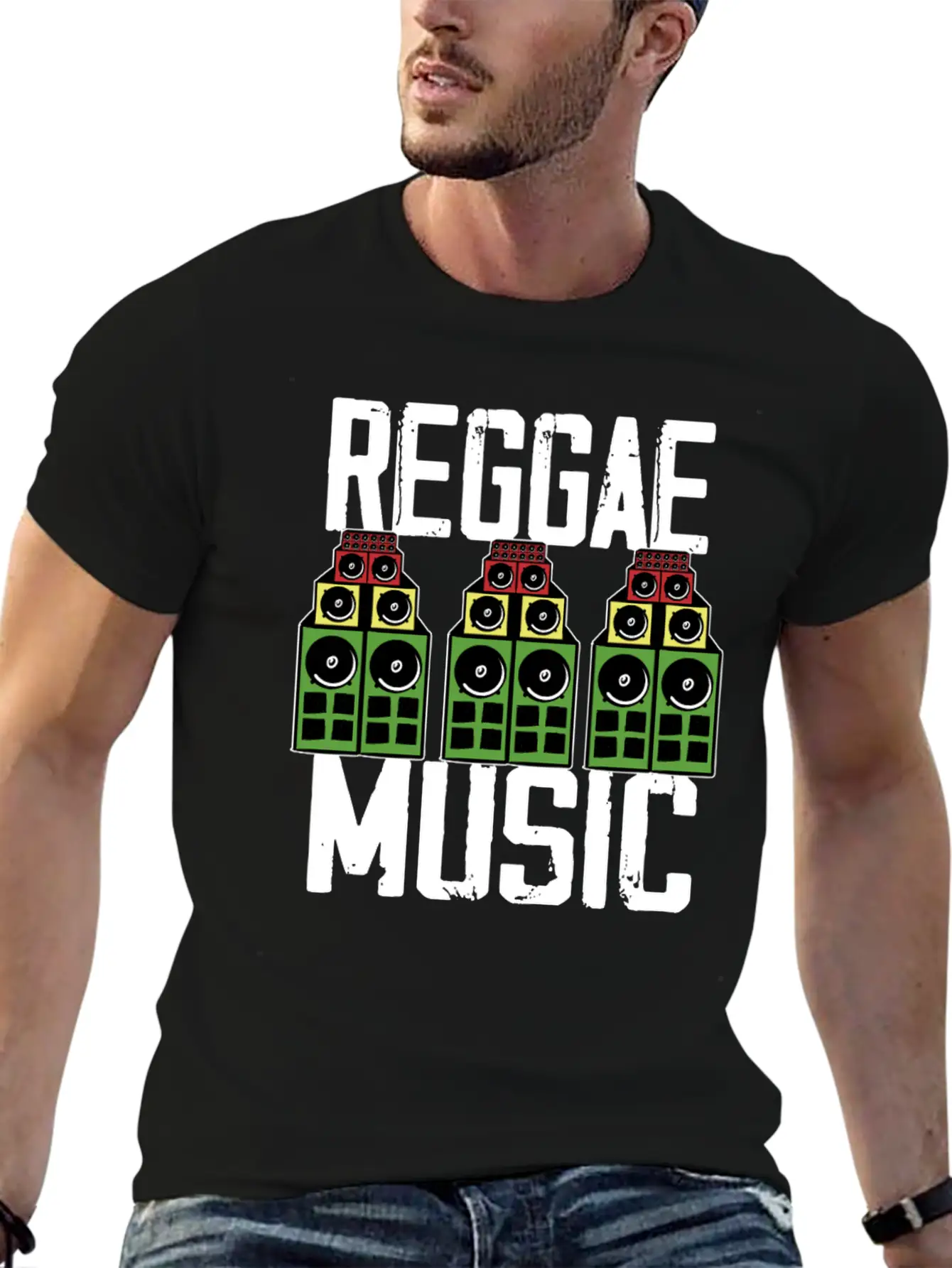 Reggae Music Jamaica Rasta Unisex Casual T-Shirt – Clean Design For Daily Comfort