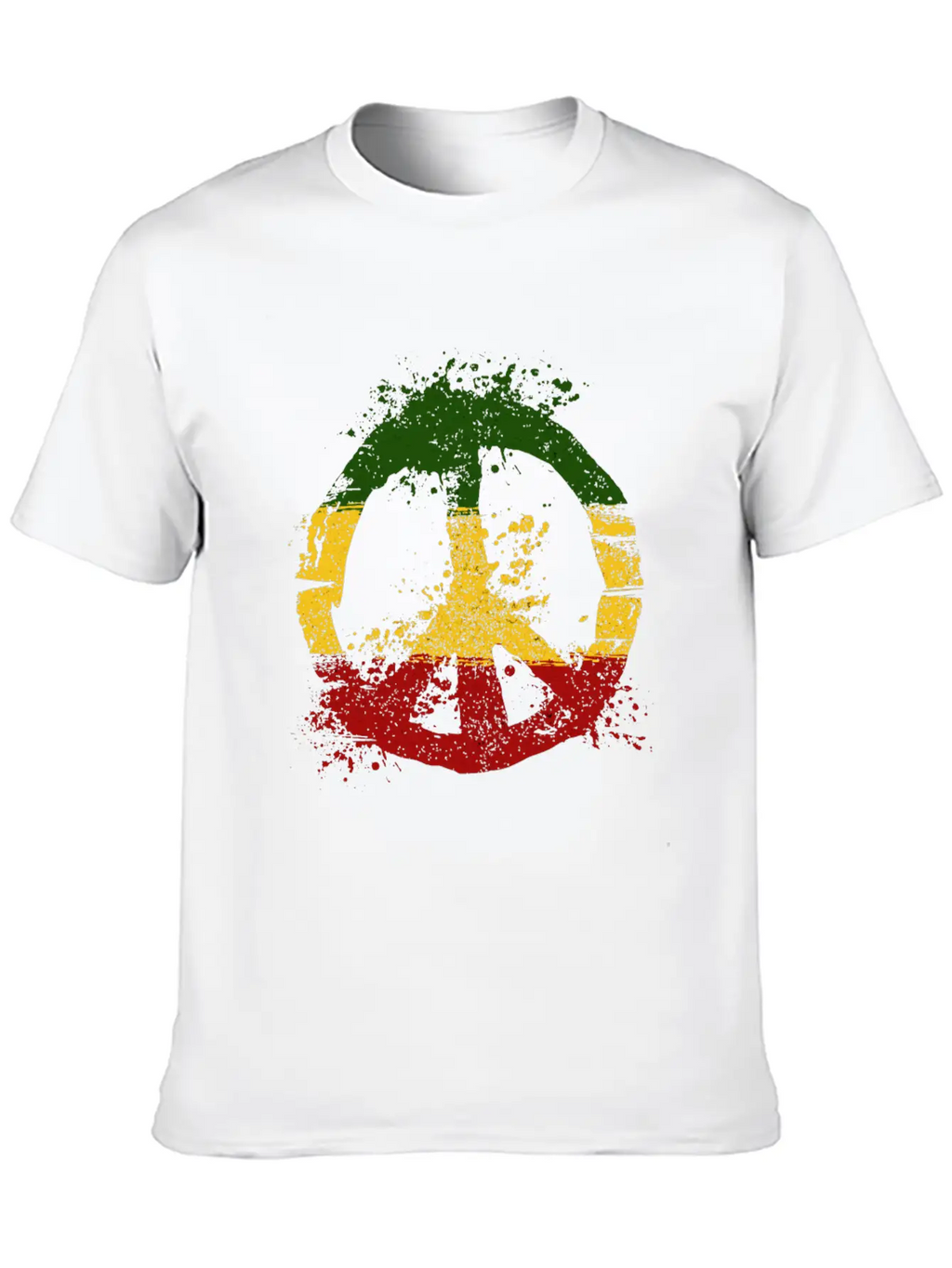 Reggae Music Peace Sign Rastafari Rasta Gift Unisex Casual T-Shirt – Clean Design For Daily Comfort