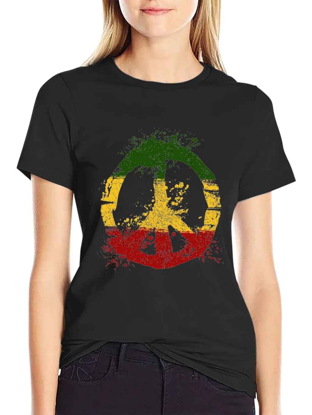 Reggae Music Peace Sign Rastafari Rasta Gift Unisex Casual T-Shirt – Clean Design For Daily Comfort