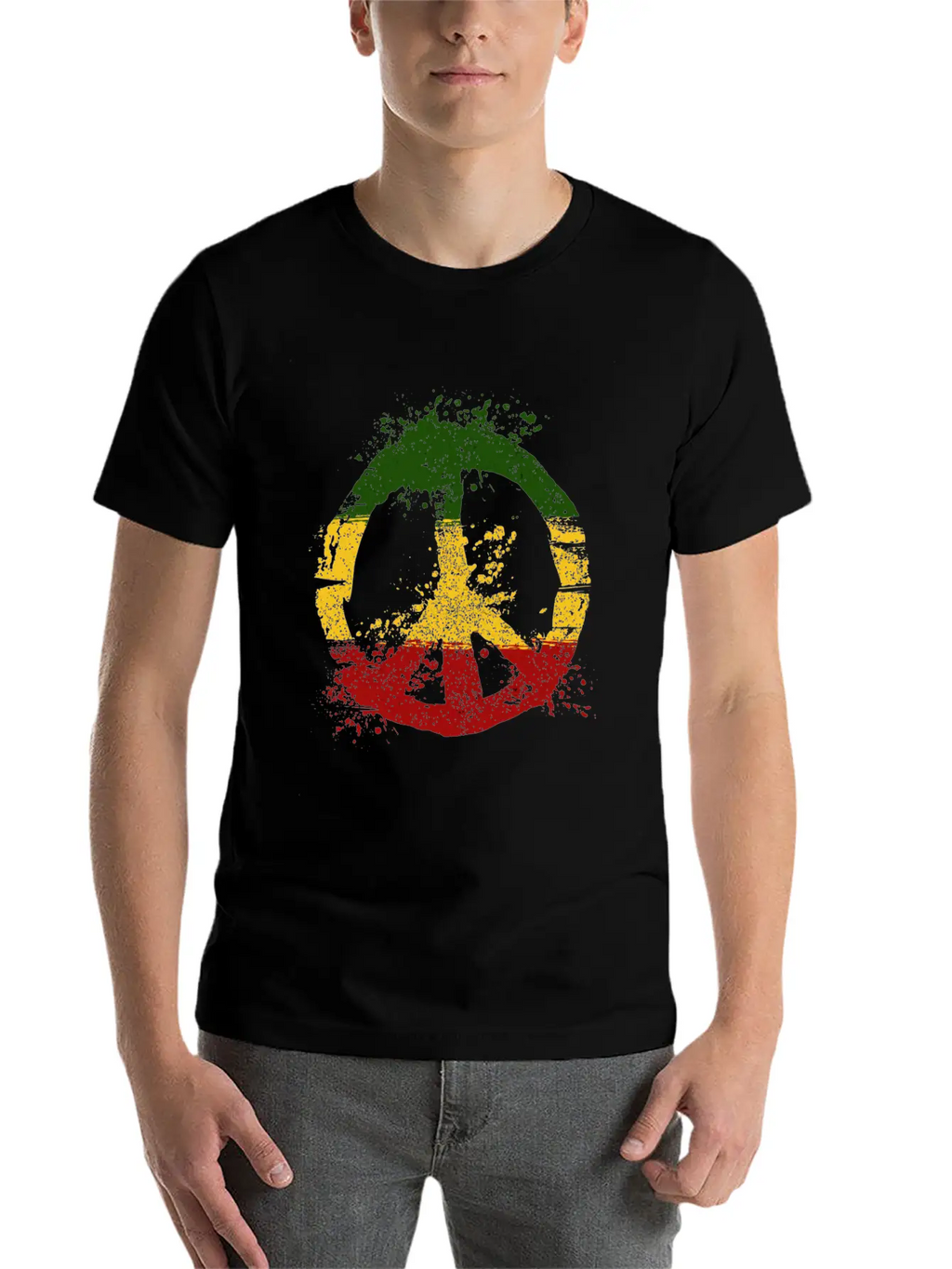 Reggae Music Peace Sign Rastafari Rasta Gift Unisex Casual T-Shirt – Clean Design For Daily Comfort