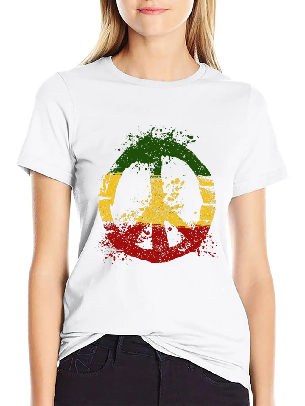 Reggae Music Peace Sign Rastafari Rasta Gift Unisex Casual T-Shirt – Clean Design For Daily Comfort