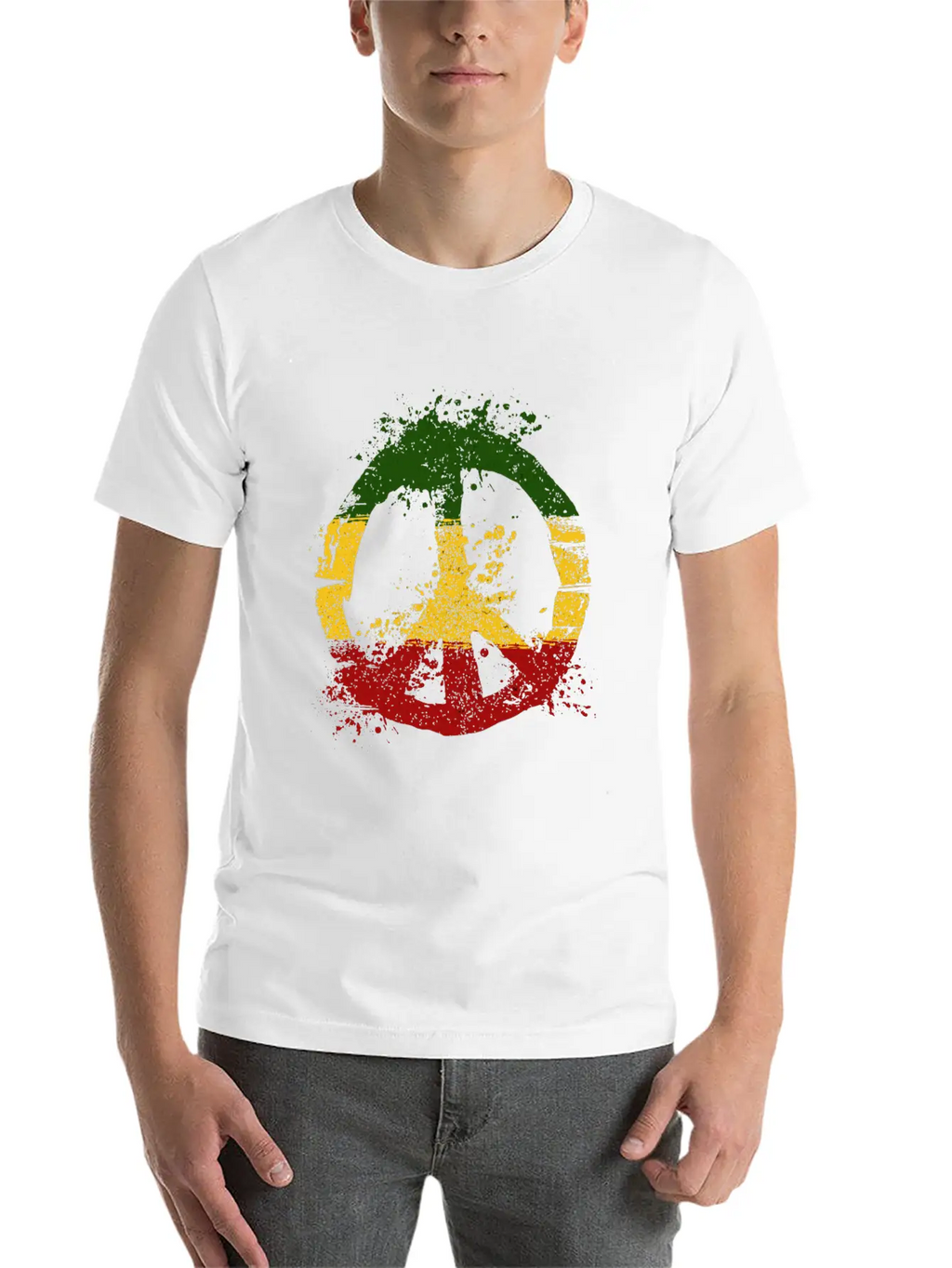 Reggae Music Peace Sign Rastafari Rasta Gift Unisex Casual T-Shirt – Clean Design For Daily Comfort