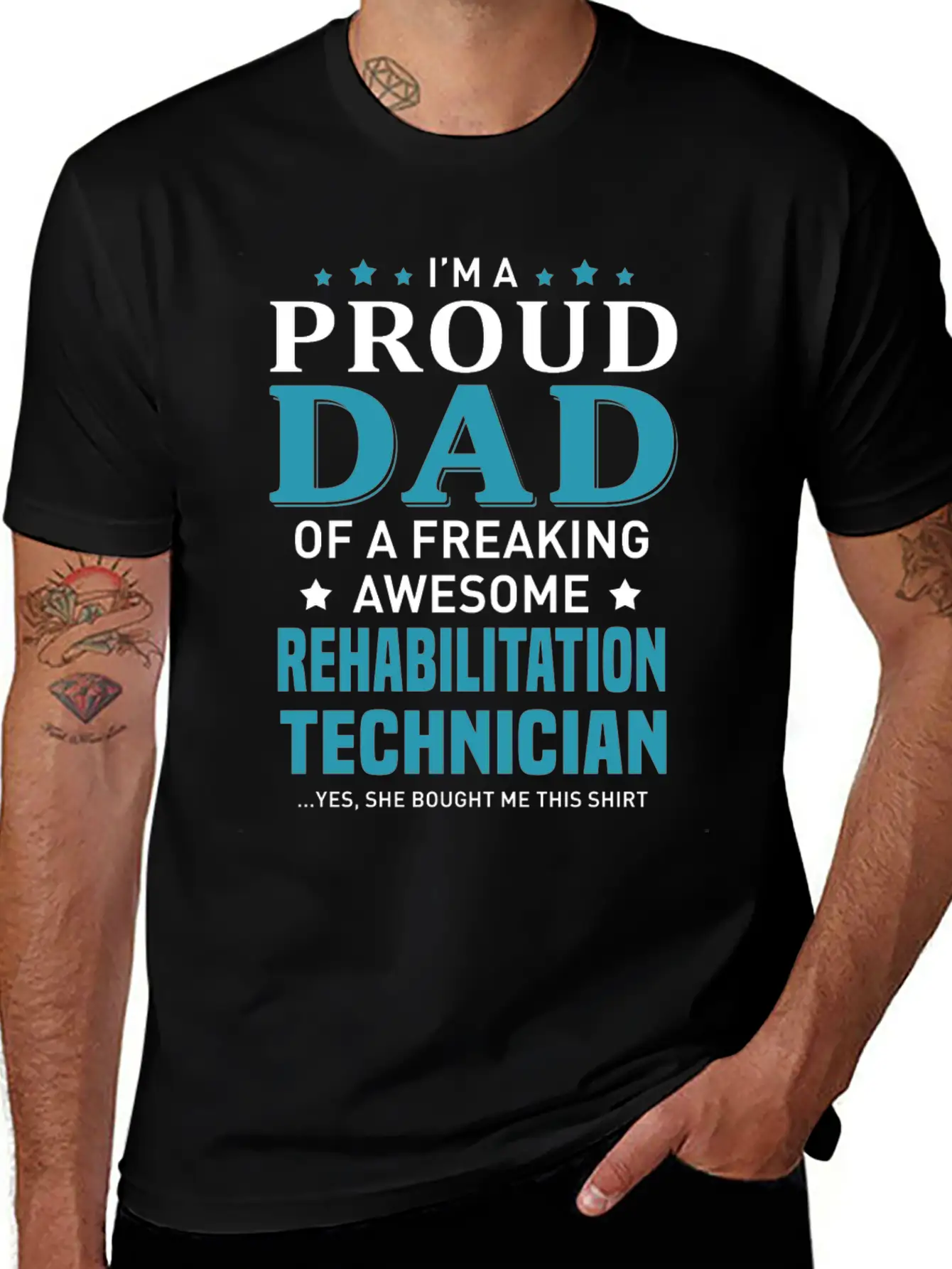 Rehabilitation Technician Unisex Short Sleeve Soft Cotton T-Shirt – Casual Everyday Wear