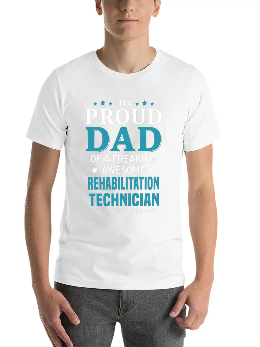 Rehabilitation Technician Unisex Short Sleeve Soft Cotton T-Shirt – Casual Everyday Wear