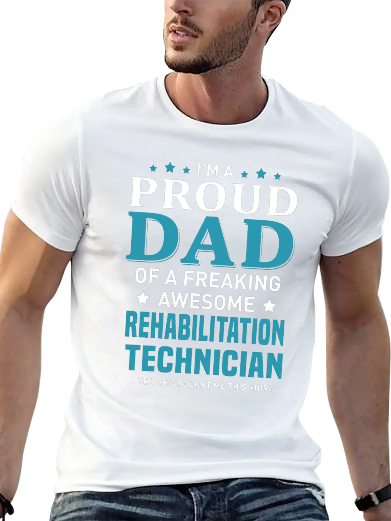 Rehabilitation Technician Unisex Short Sleeve Soft Cotton T-Shirt – Casual Everyday Wear