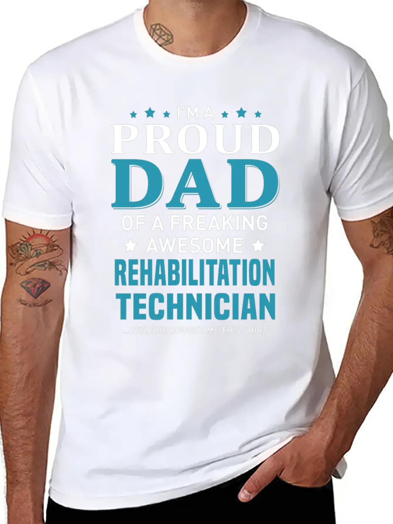 Rehabilitation Technician Unisex Short Sleeve Soft Cotton T-Shirt – Casual Everyday Wear