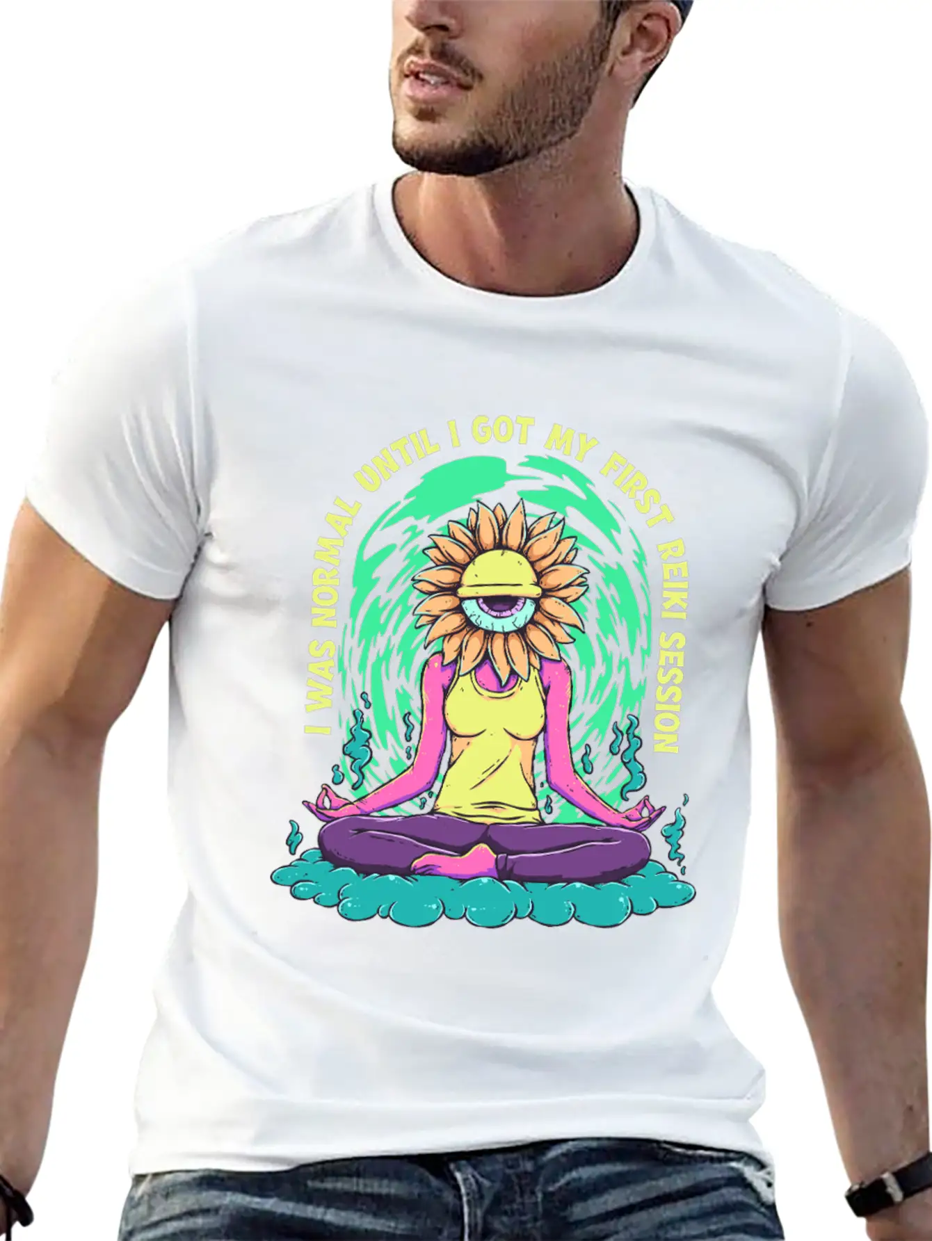 Reiki Practitioner Breathable Soft Cotton T-Shirt – Timeless Casual Look