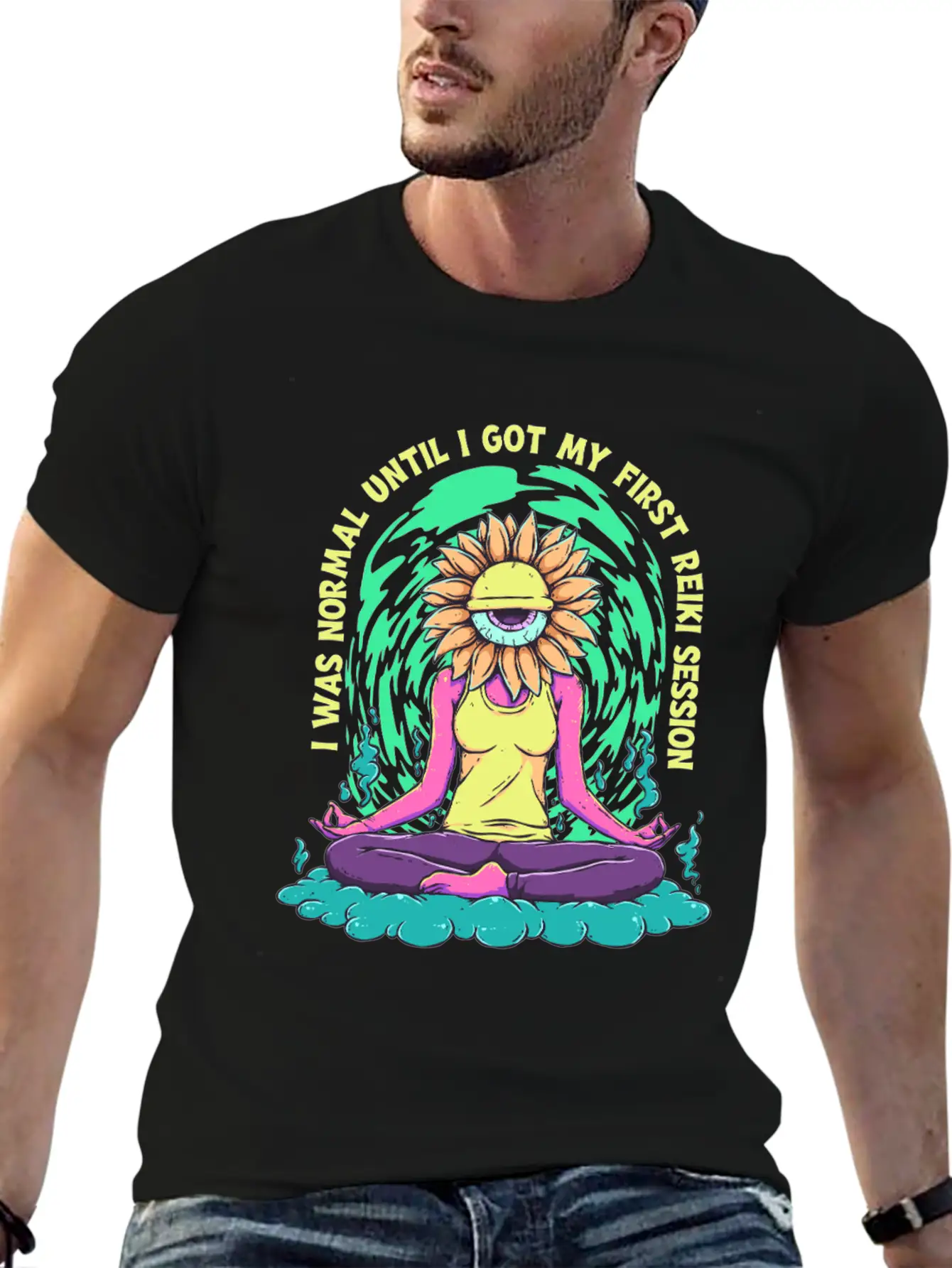 Reiki Practitioner Breathable Soft Cotton T-Shirt – Timeless Casual Look