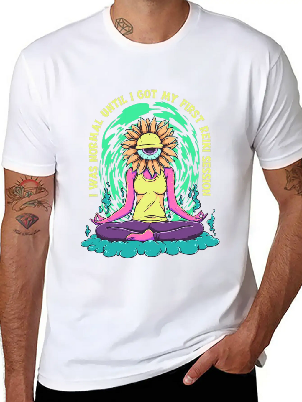 Reiki Practitioner Breathable Soft Cotton T-Shirt – Timeless Casual Look