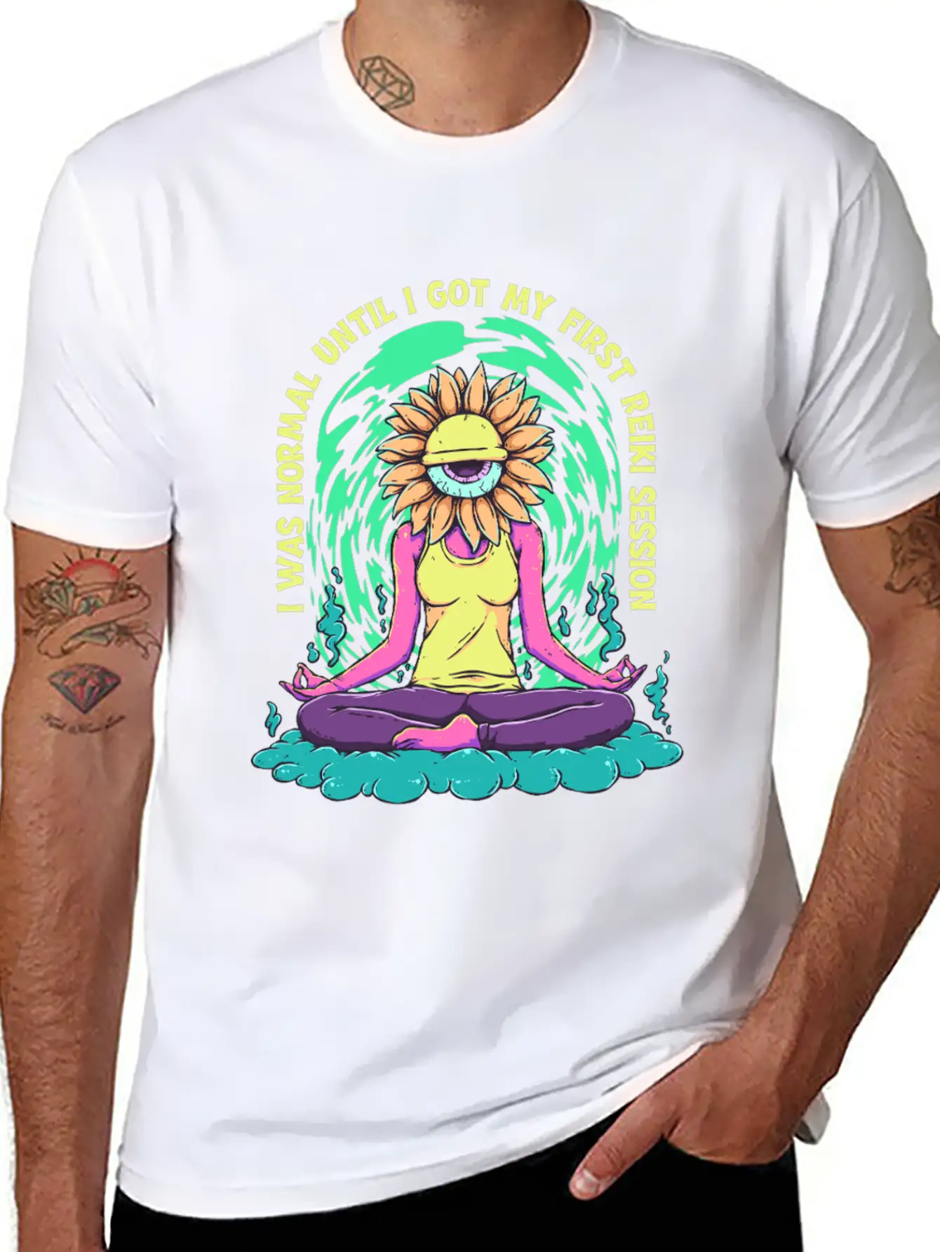 Reiki Practitioner Breathable Soft Cotton T-Shirt – Timeless Casual Look