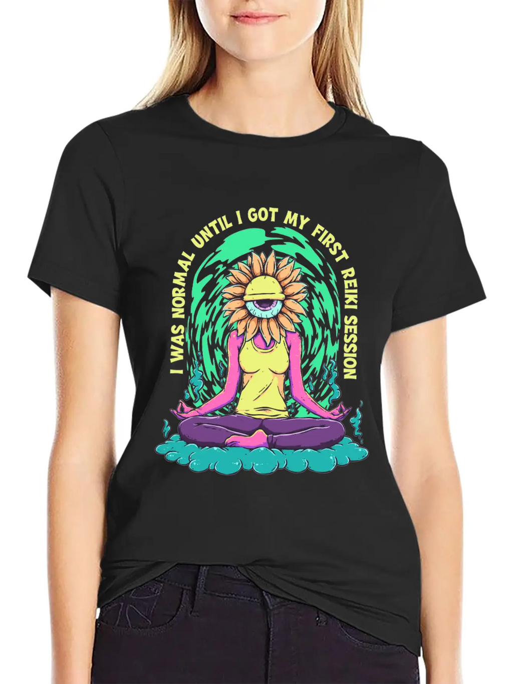 Reiki Practitioner Breathable Soft Cotton T-Shirt – Timeless Casual Look