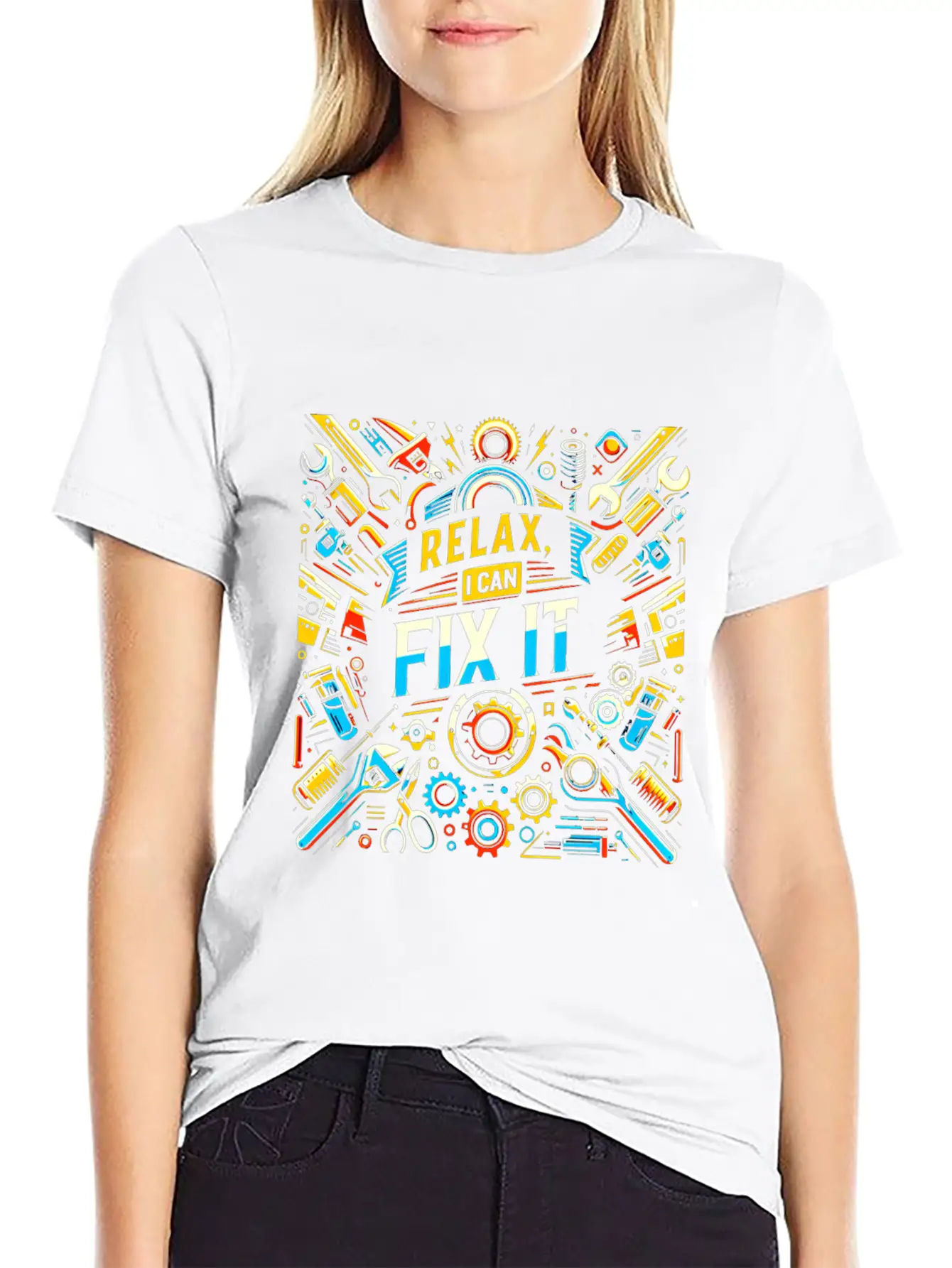 Relax I Can Fix It 33 Breathable Soft Cotton T-Shirt – Timeless Casual Look