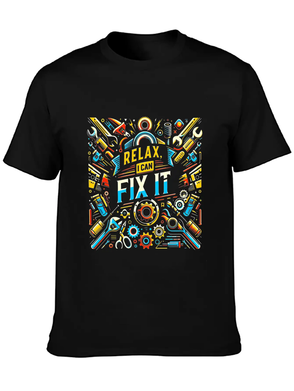 Relax I Can Fix It 33 Breathable Soft Cotton T-Shirt – Timeless Casual Look