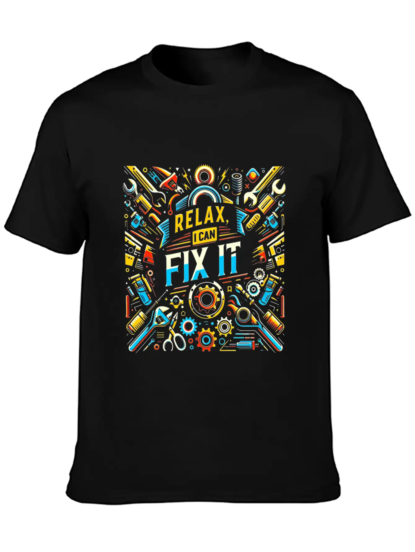 Relax I Can Fix It 33 Breathable Soft Cotton T-Shirt – Timeless Casual Look