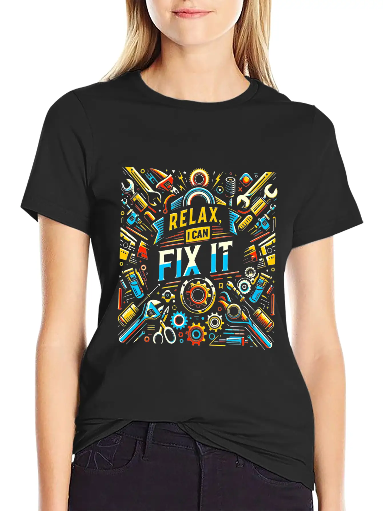 Relax I Can Fix It 33 Breathable Soft Cotton T-Shirt – Timeless Casual Look