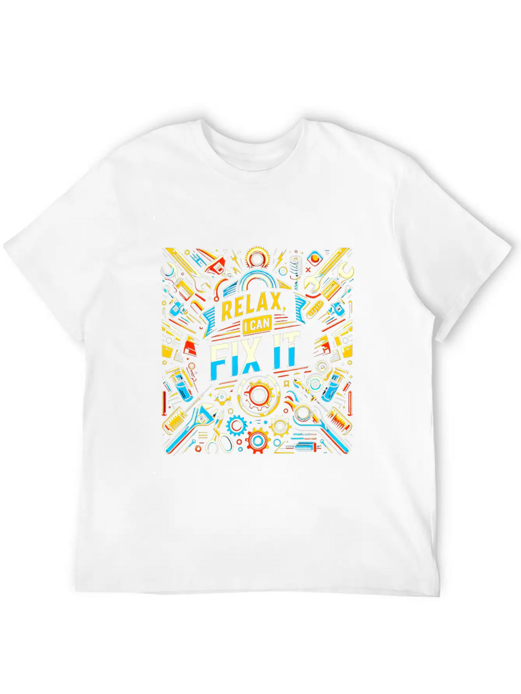 Relax I Can Fix It 33 Breathable Soft Cotton T-Shirt – Timeless Casual Look