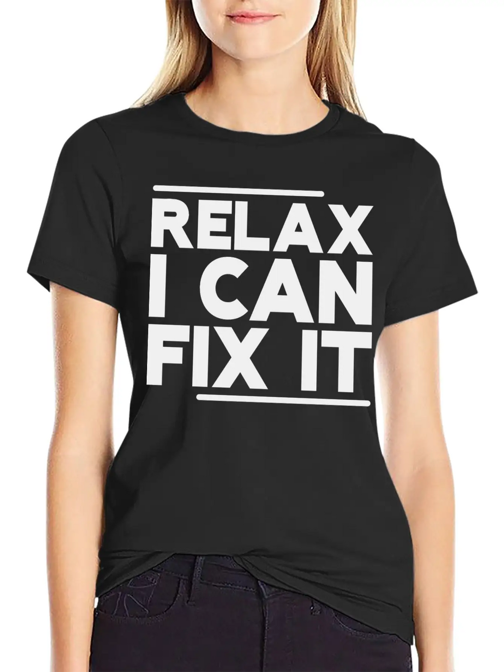 Relax I Can Fix It Breathable Graphic T-Shirt – Perfect For Casual Days
