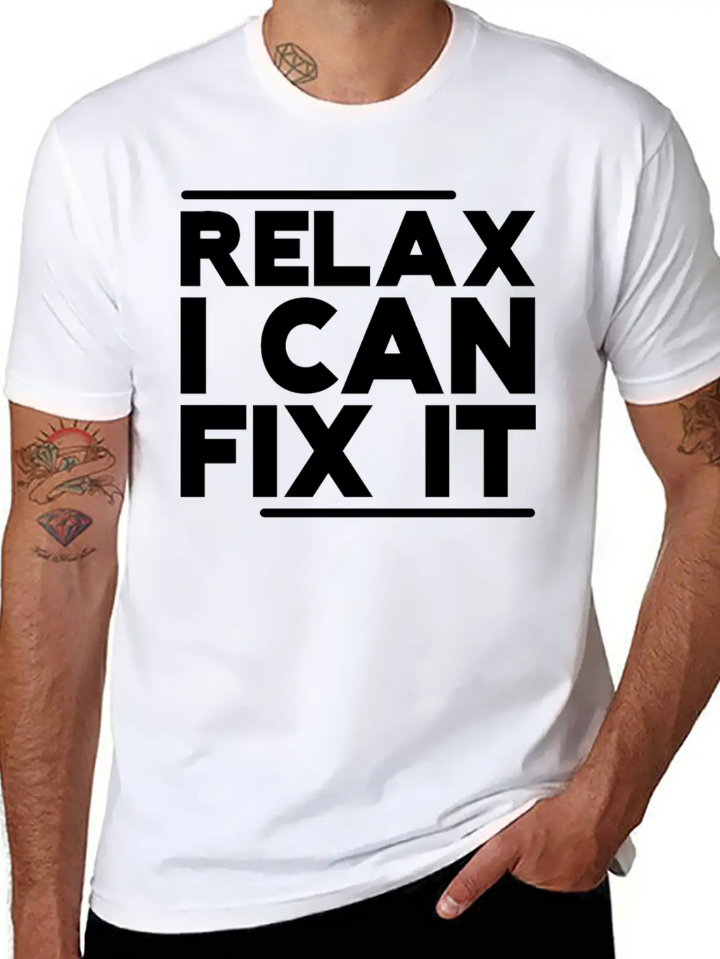 Relax I Can Fix It Breathable Graphic T-Shirt – Perfect For Casual Days