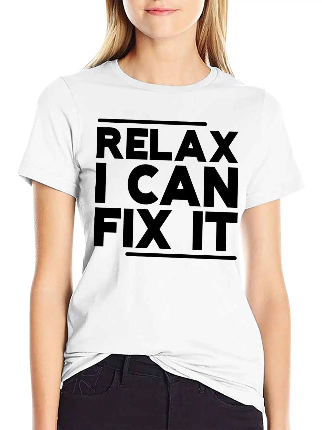 Relax I Can Fix It Breathable Graphic T-Shirt – Perfect For Casual Days