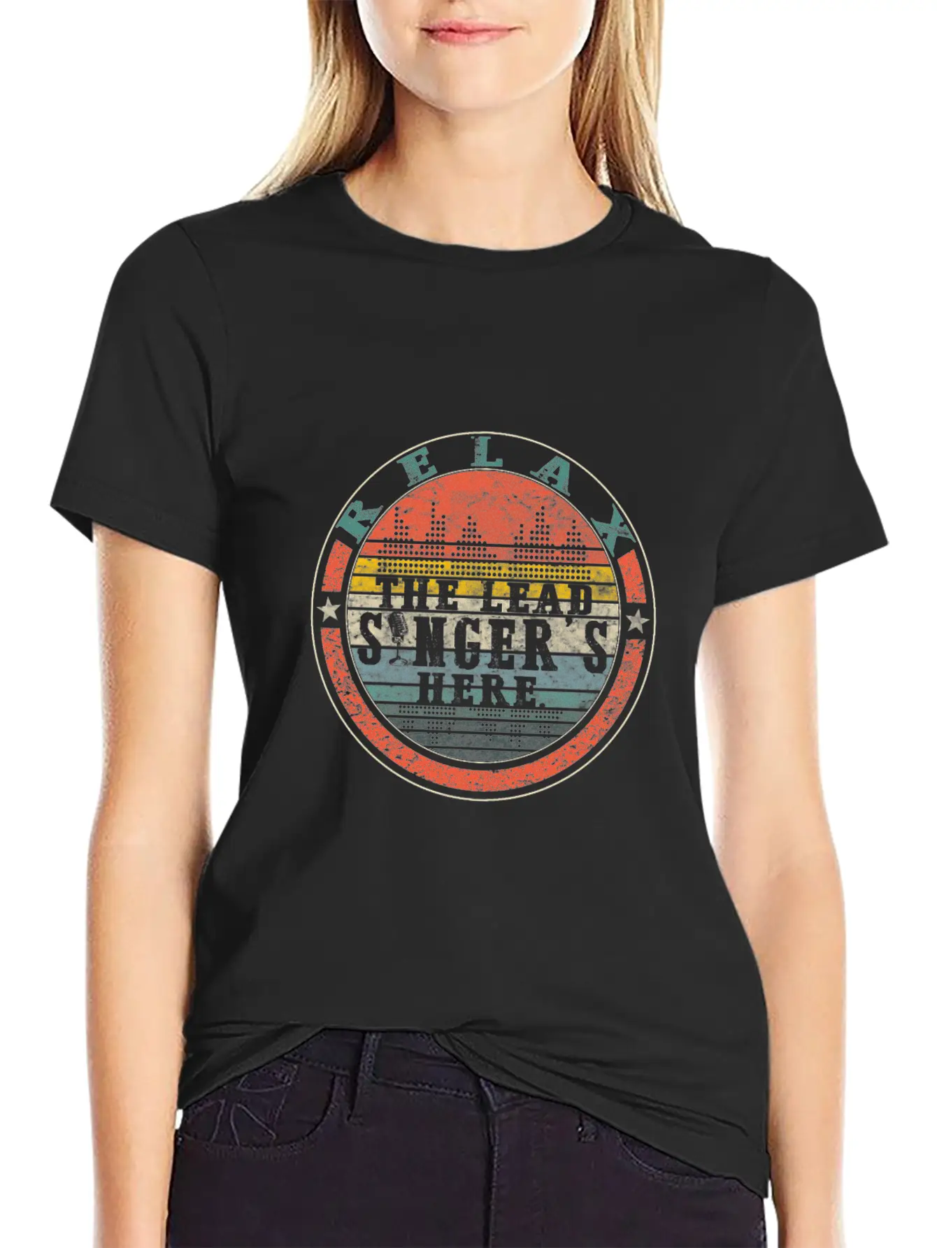 Relax The Lead Singer's Here Shirt, Funny Lead Unisex Short Sleeve Soft Cotton T-Shirt – Casual Everyday Wear