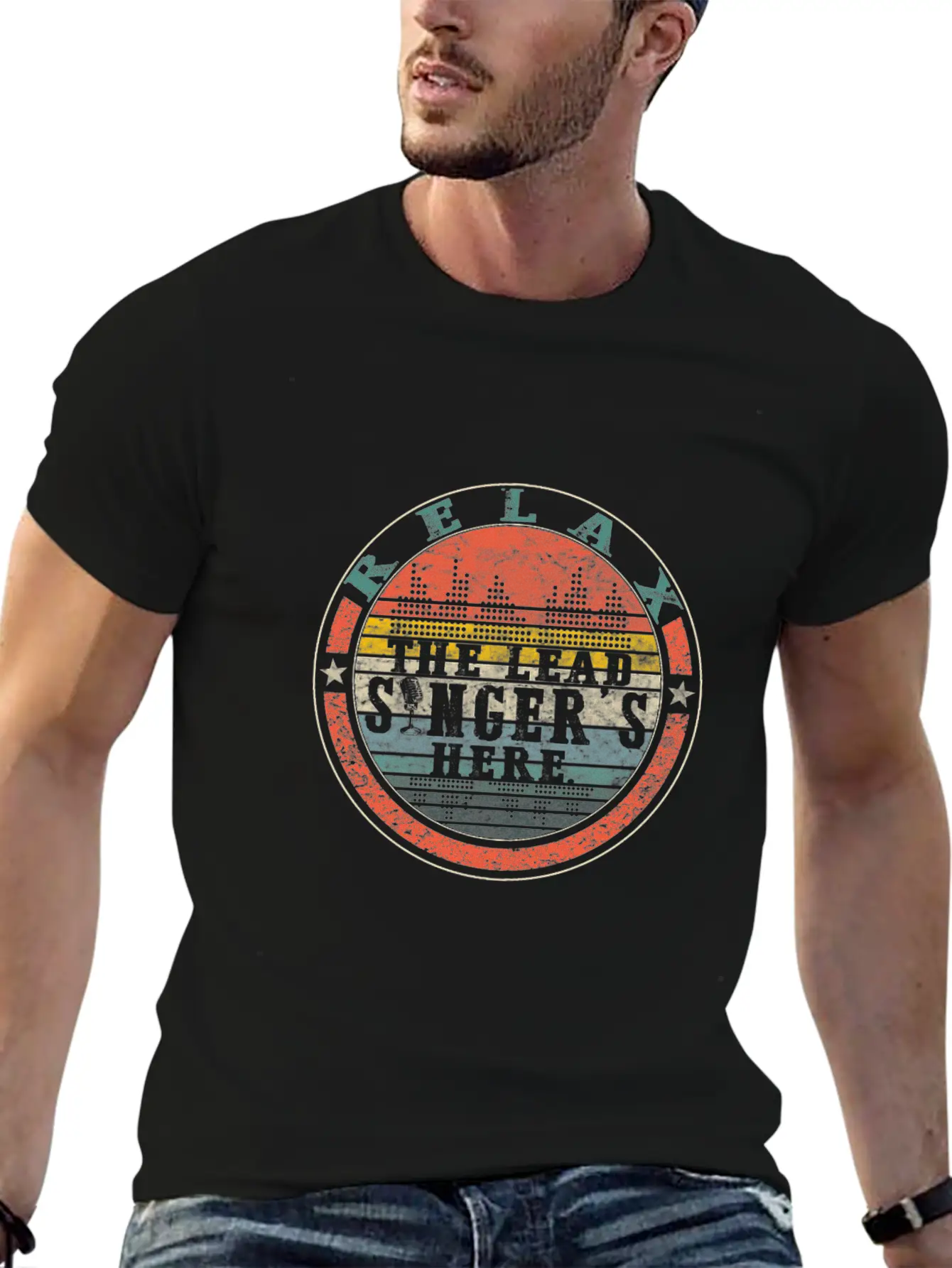 Relax The Lead Singer's Here Shirt, Funny Lead Unisex Short Sleeve Soft Cotton T-Shirt – Casual Everyday Wear