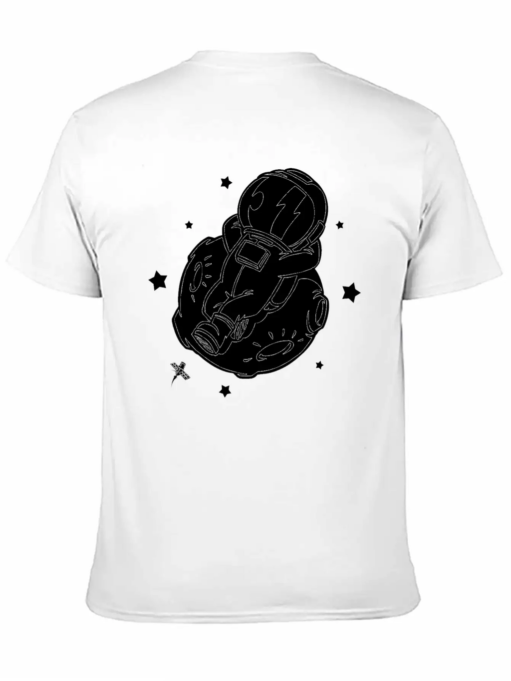 Relaxing Astronaut On A Planet Classic Fit Graphic Tee For Daily Comfort – Unisex Cotton Shirt