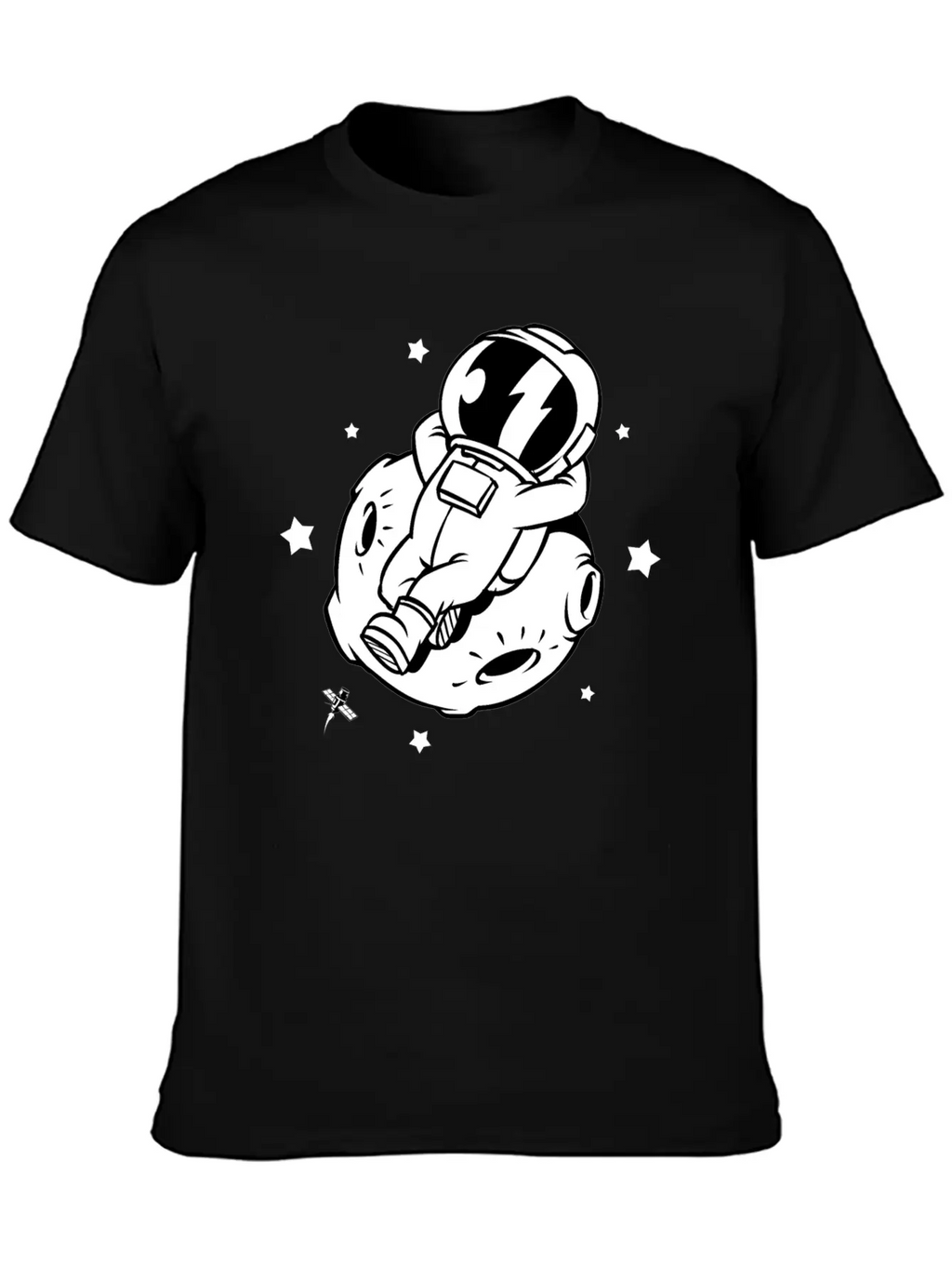 Relaxing Astronaut On A Planet Classic Fit Graphic Tee For Daily Comfort – Unisex Cotton Shirt