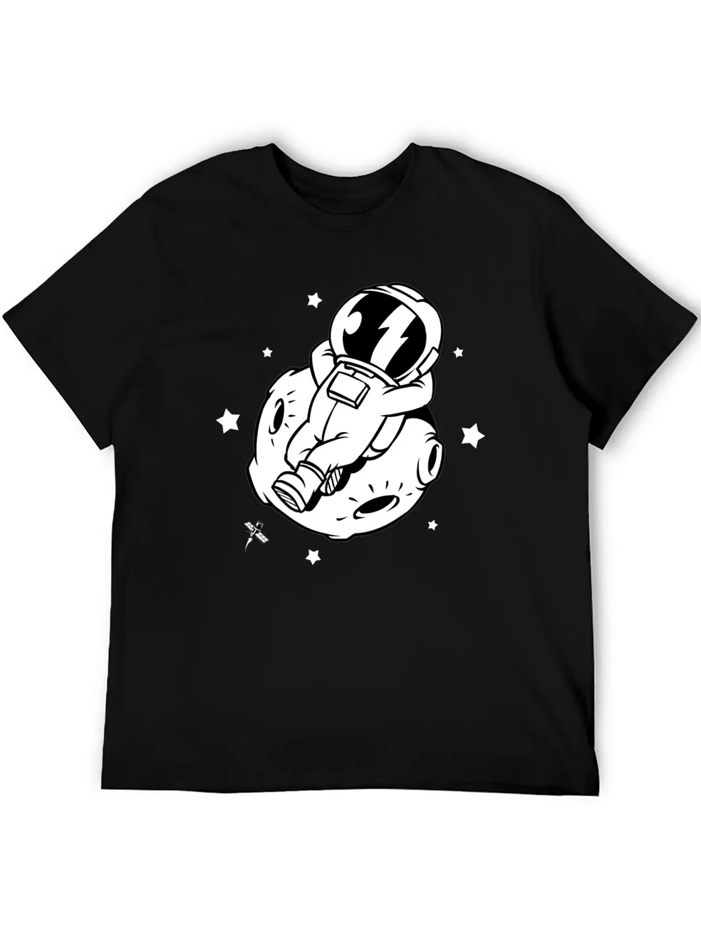 Relaxing Astronaut On A Planet Classic Fit Graphic Tee For Daily Comfort – Unisex Cotton Shirt