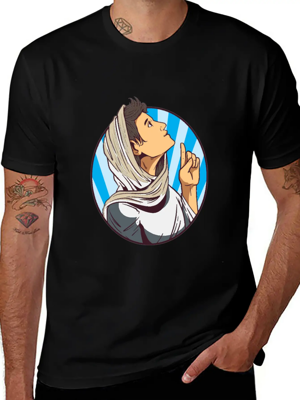 Religion Up There Stylish Everyday T-Shirt – Unisex Basic Cotton Tee