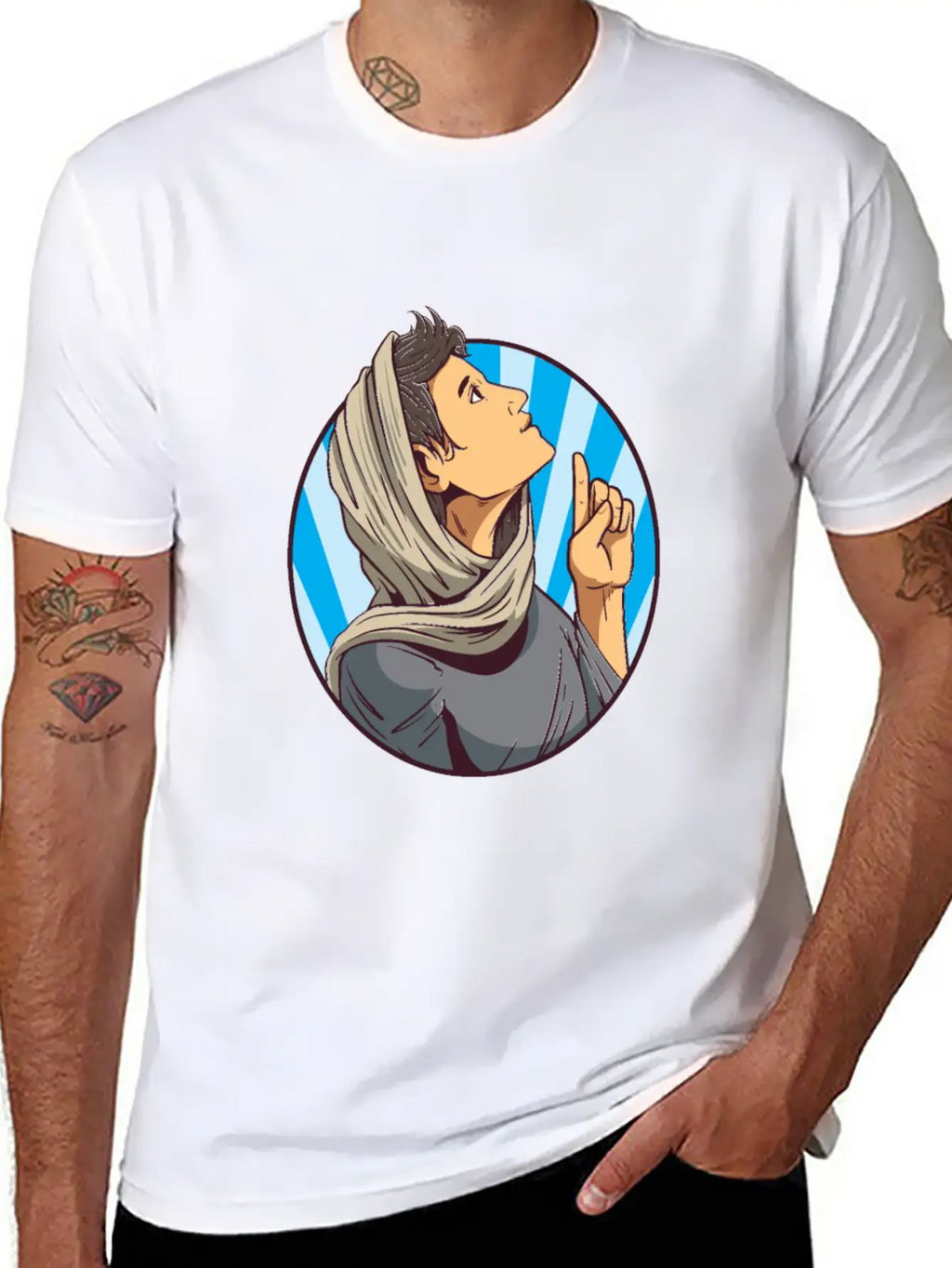 Religion Up There Stylish Everyday T-Shirt – Unisex Basic Cotton Tee