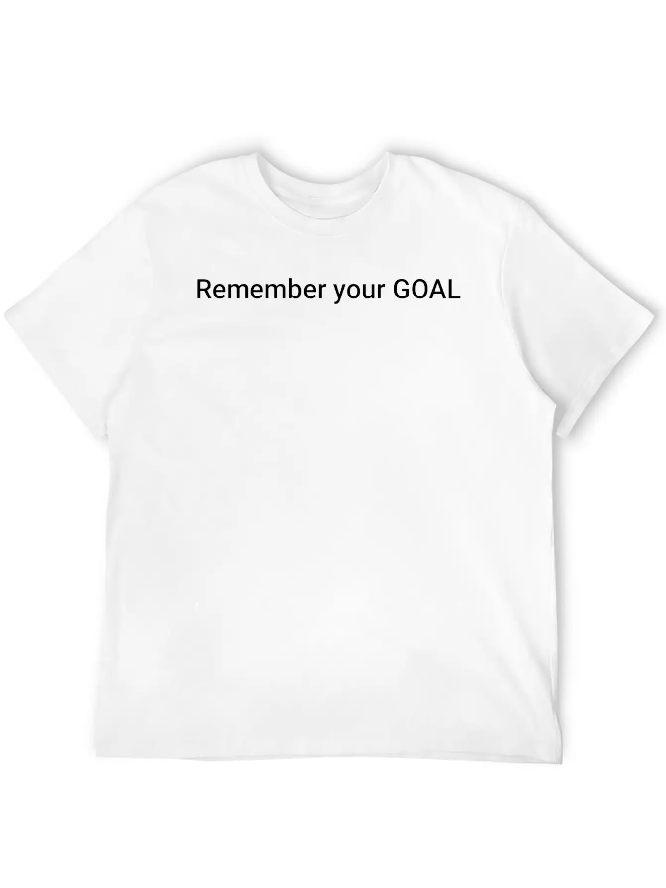 Remember Your Goal Unisex Short Sleeve Soft Cotton T-Shirt – Casual Everyday Wear