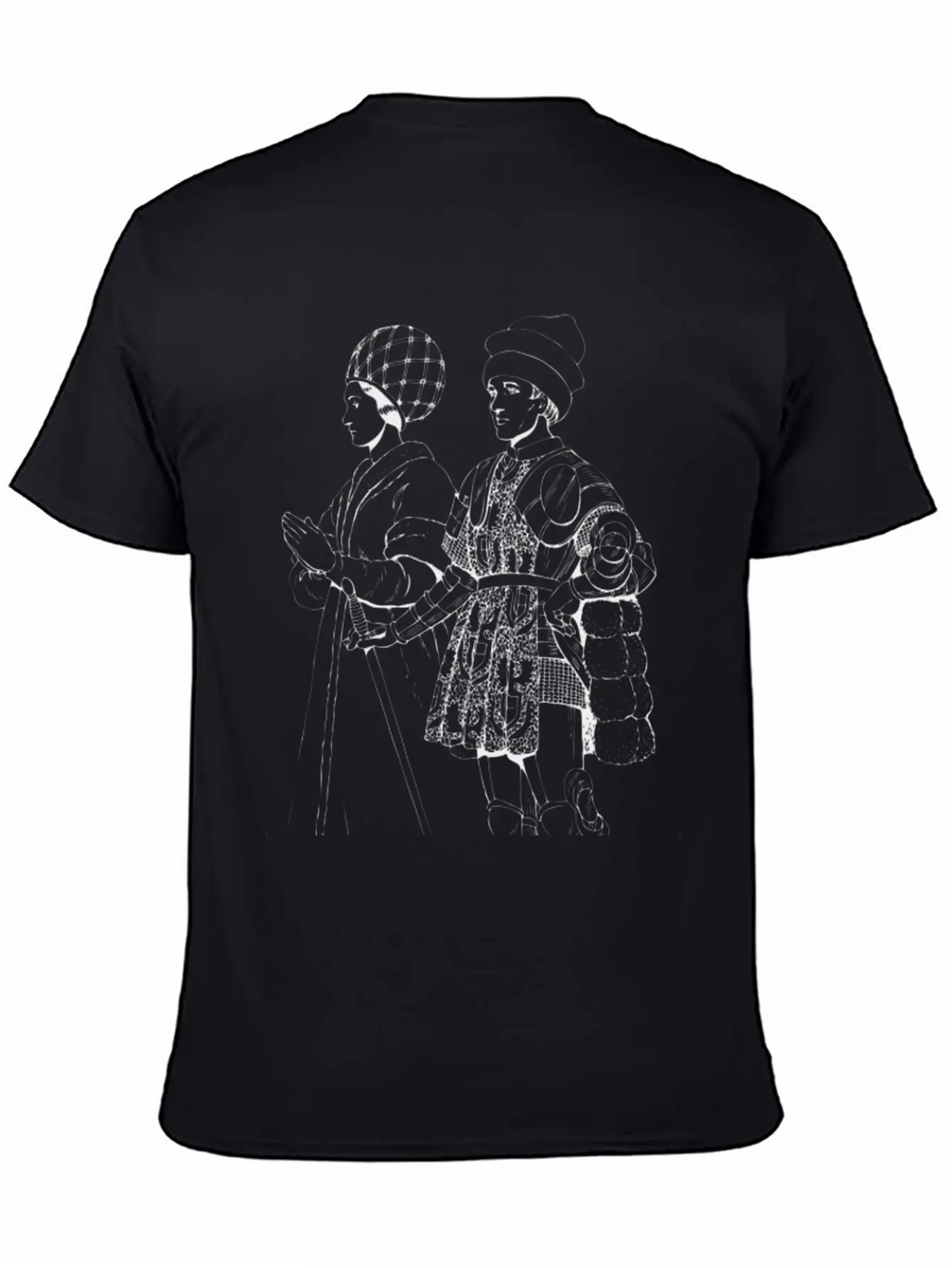 Renaissance Of Traditional Character Casual Graphic T-Shirt – Simple And Comfortable Daily Wear