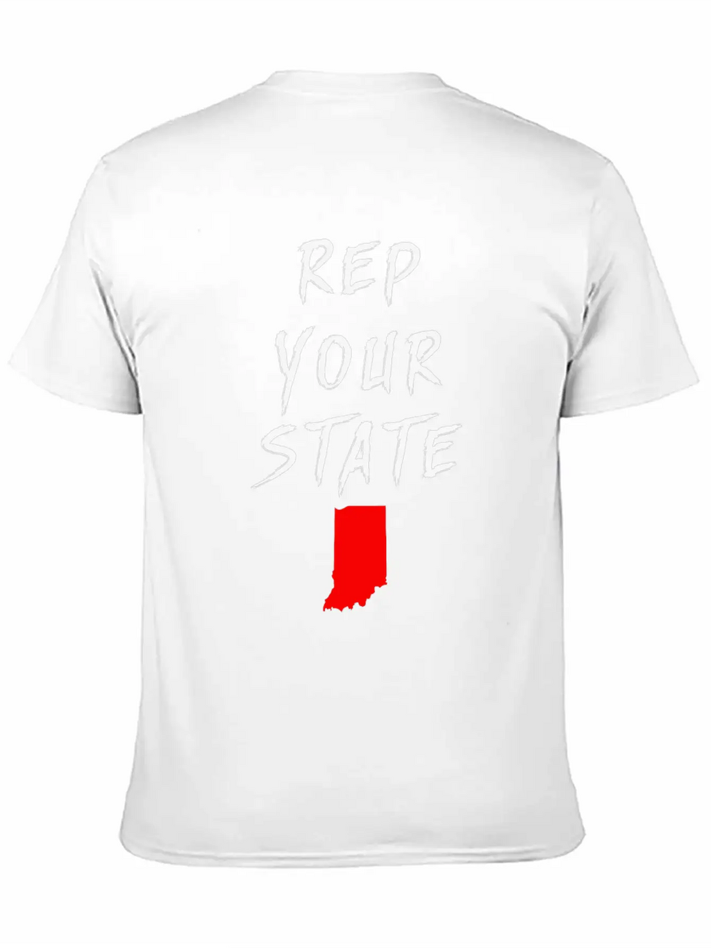 REP YOUR STATE INDIANA Breathable Soft Cotton T-Shirt – Timeless Casual Look