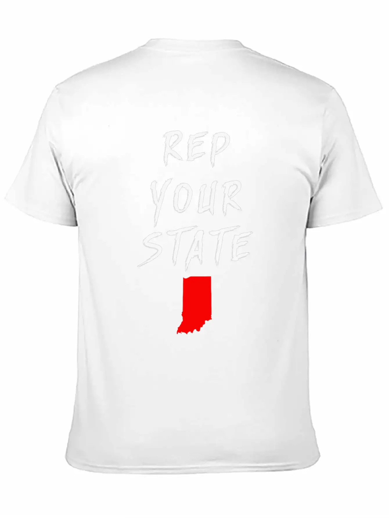REP YOUR STATE INDIANA Breathable Soft Cotton T-Shirt – Timeless Casual Look