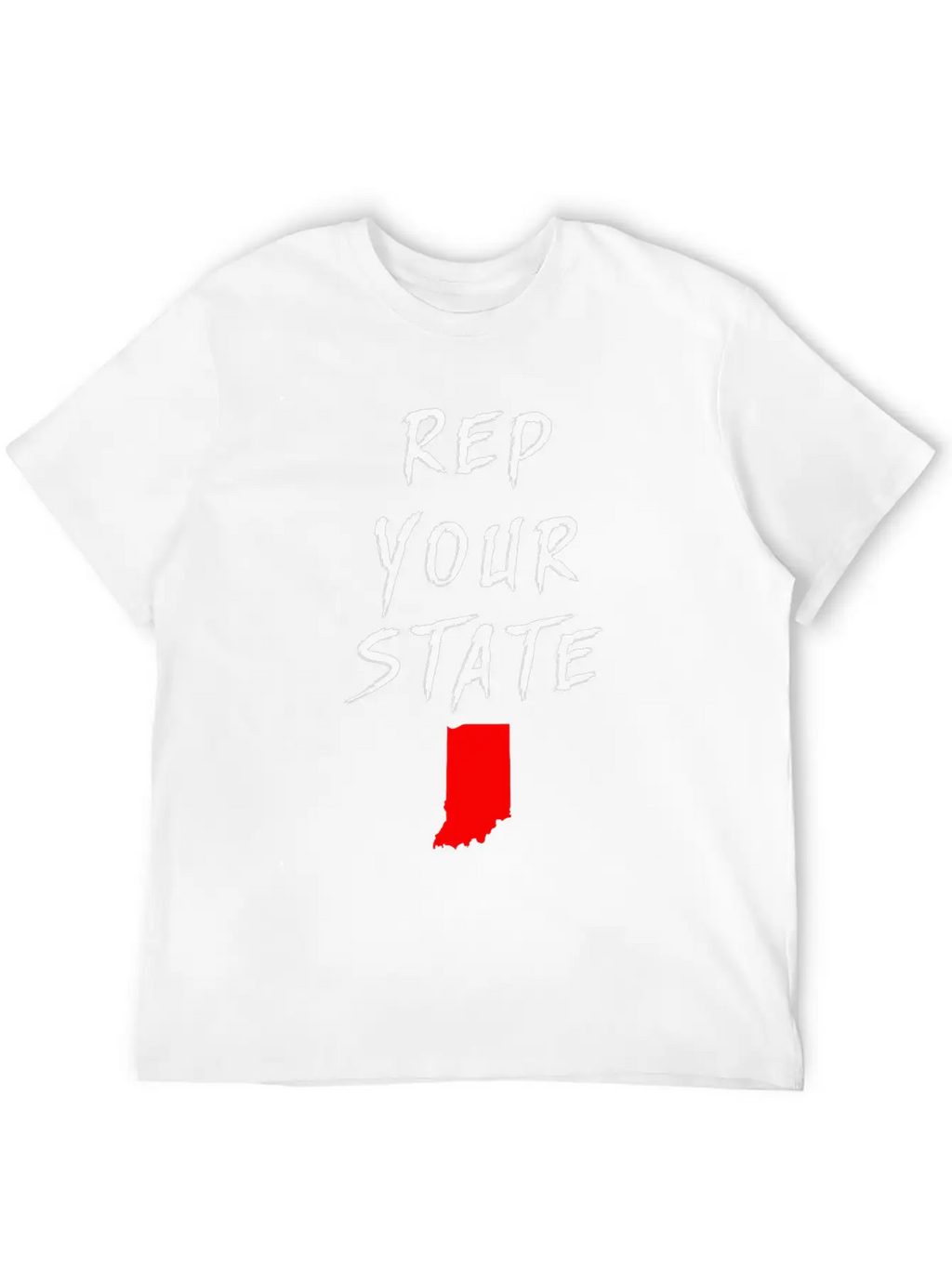 REP YOUR STATE INDIANA Breathable Soft Cotton T-Shirt – Timeless Casual Look