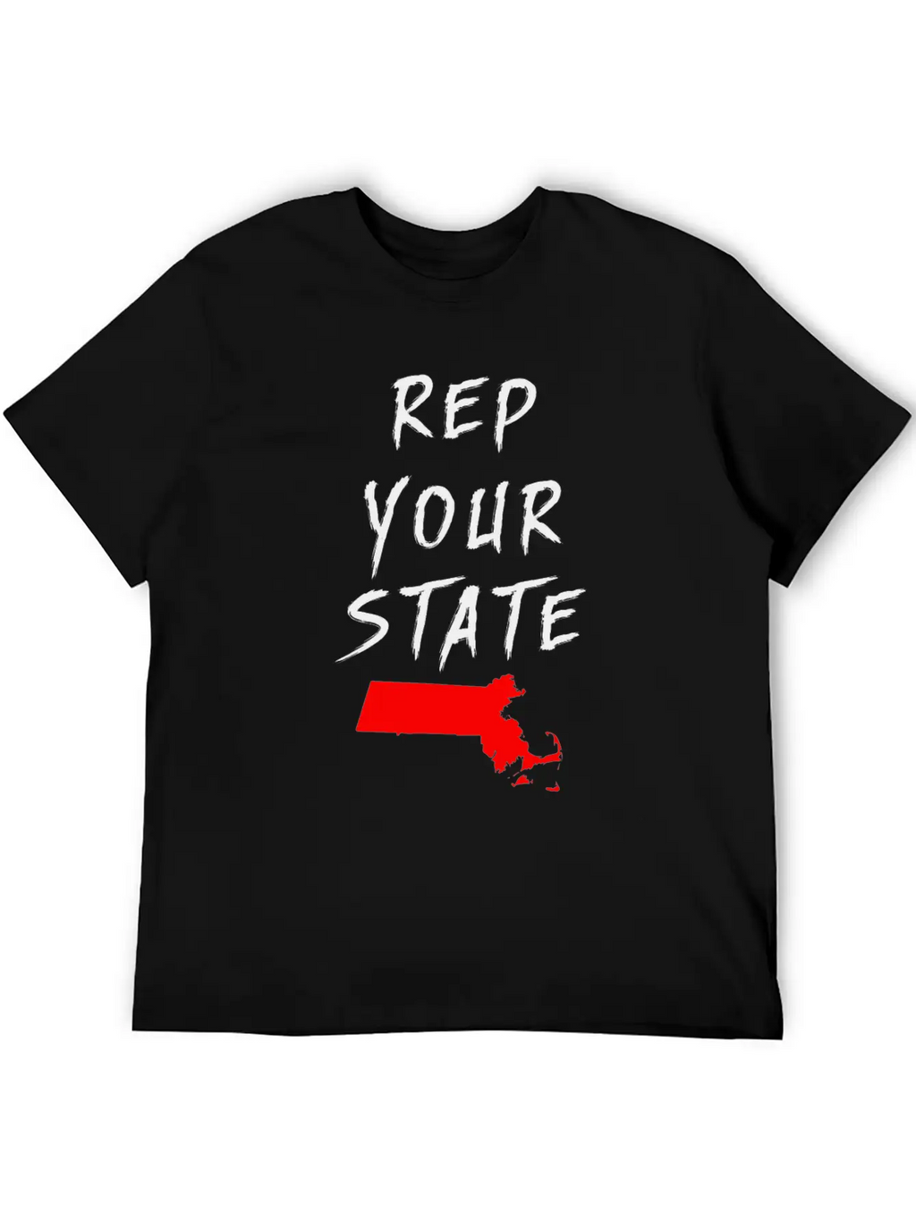 REP YOUR STATE MASSACHUSETTS Breathable Soft Cotton T-Shirt – Timeless Casual Look
