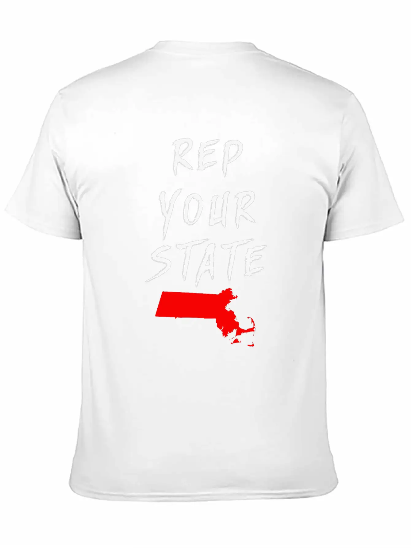 REP YOUR STATE MASSACHUSETTS Breathable Soft Cotton T-Shirt – Timeless Casual Look